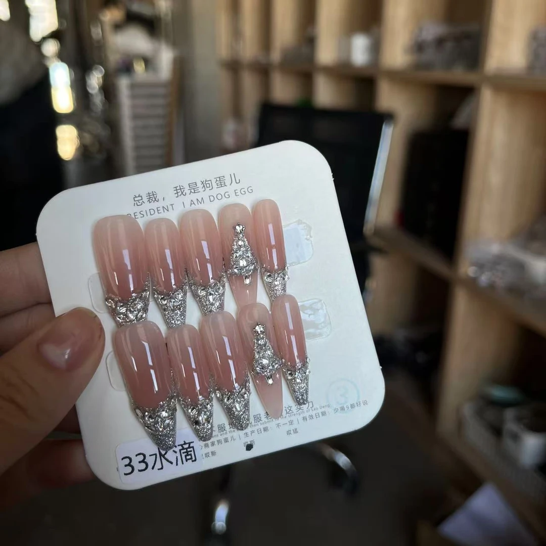 Q018【糟老头】不透甲/固态胶可/纯手工/穿戴甲S