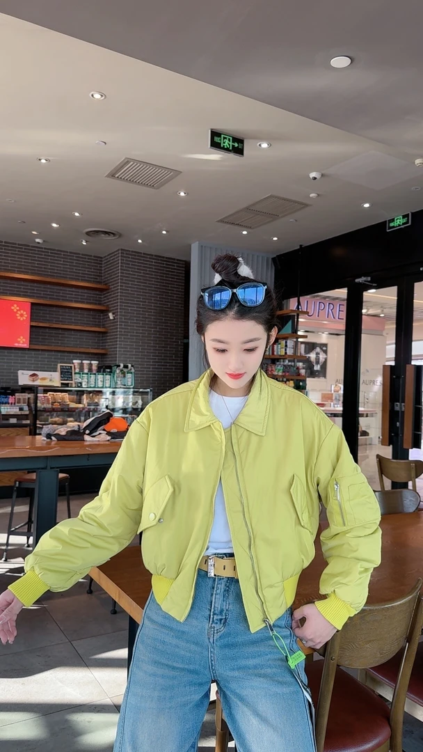 【壹桐优选】早春新款棉外套休闲春秋棒球服宽松百搭韩系6637-1