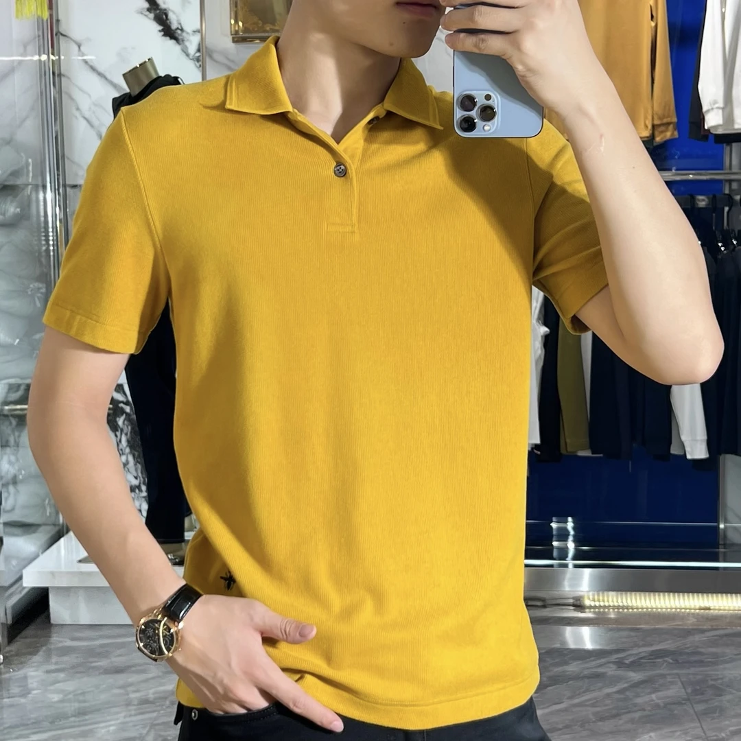 常规针织修身型POLO领翻领衫经典polo春夏秋男士-6619