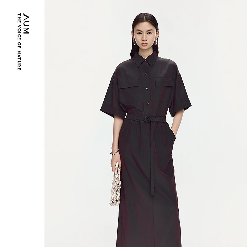 AUM/噢姆新款工装感大口袋宽松衬衫上衣M1FZ25729