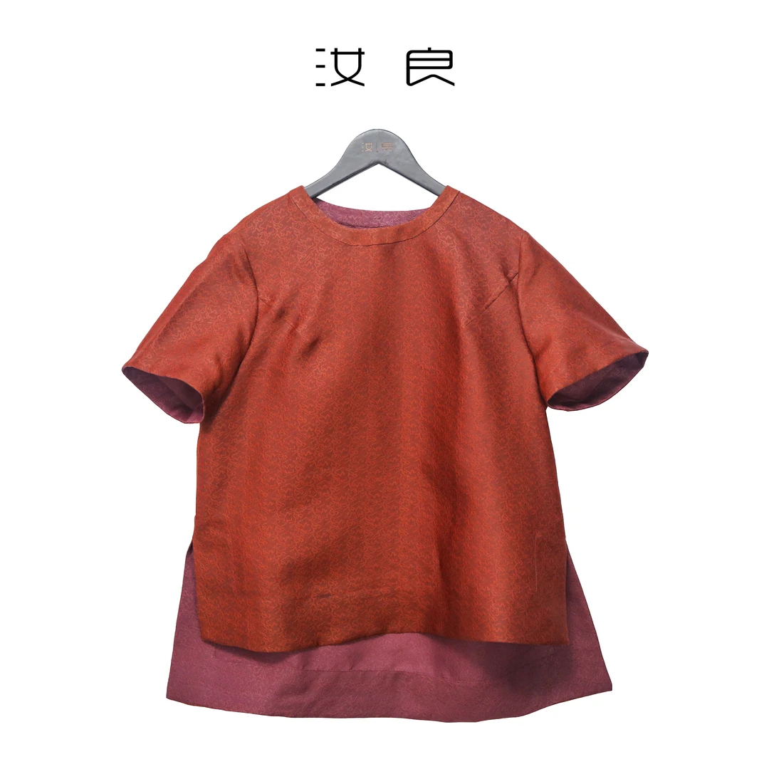 夏款轻薄圆领短袖上衣