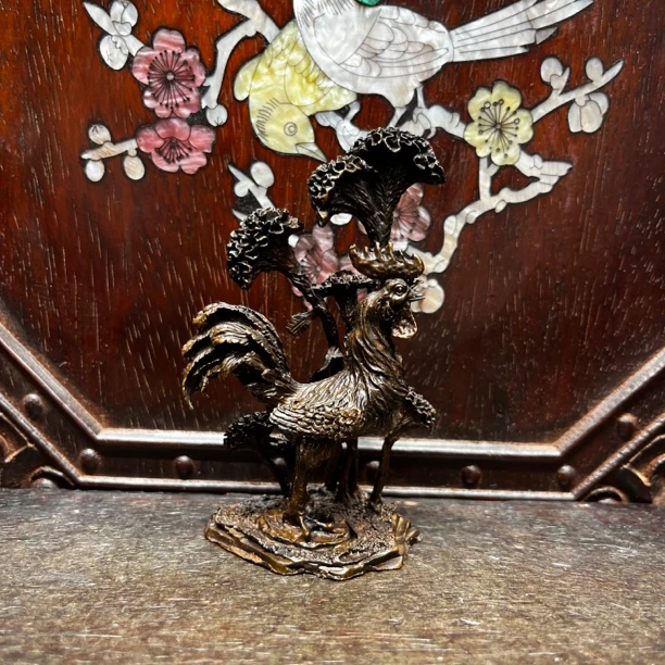 【闪购链接】铜鸡冠花摆件