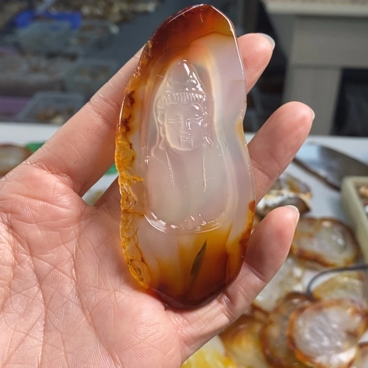 玛瑙/玉髓吊坠(不含链)未镶嵌