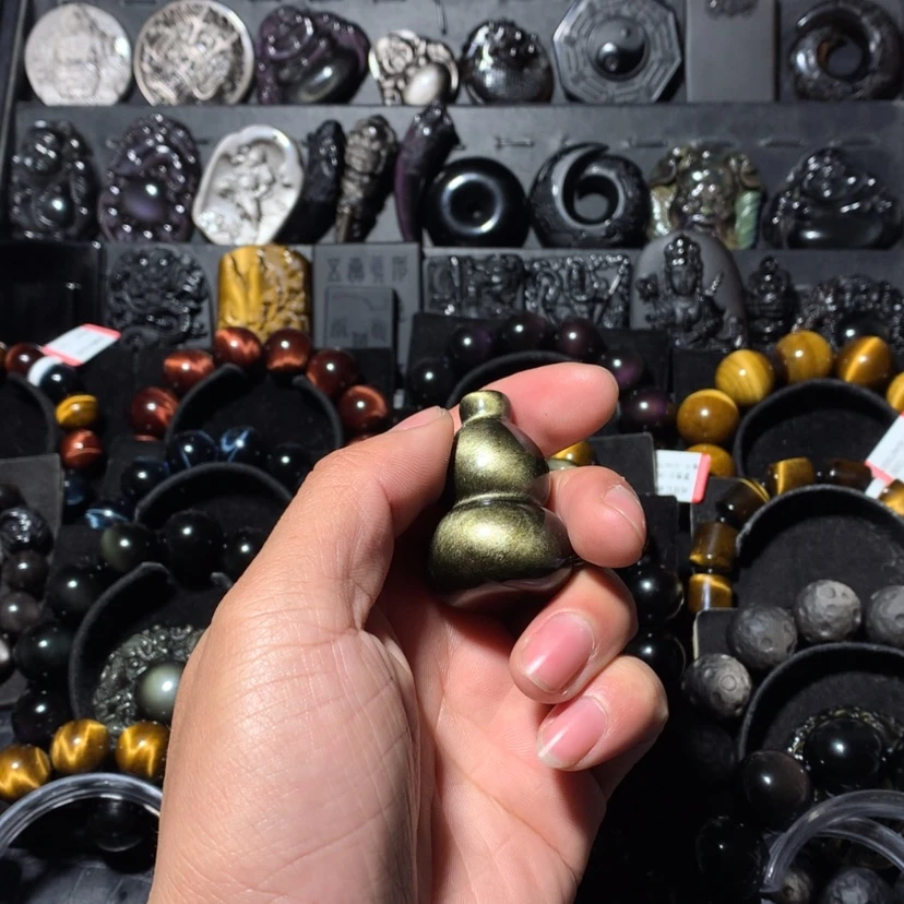 【闪购商品】黑曜岩珠宝奇石未镶嵌A***虑