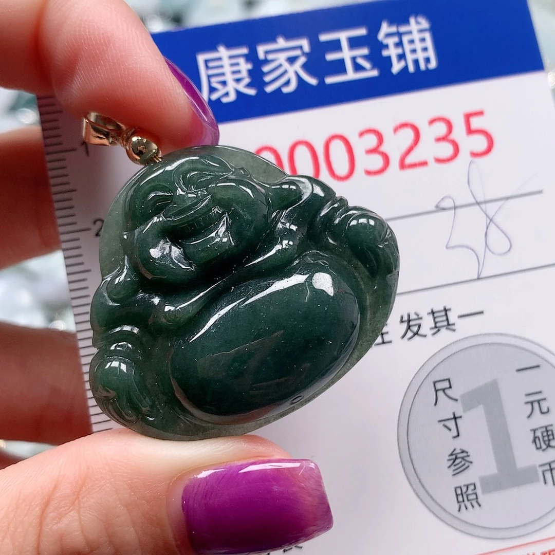颈饰未镶嵌翡翠v