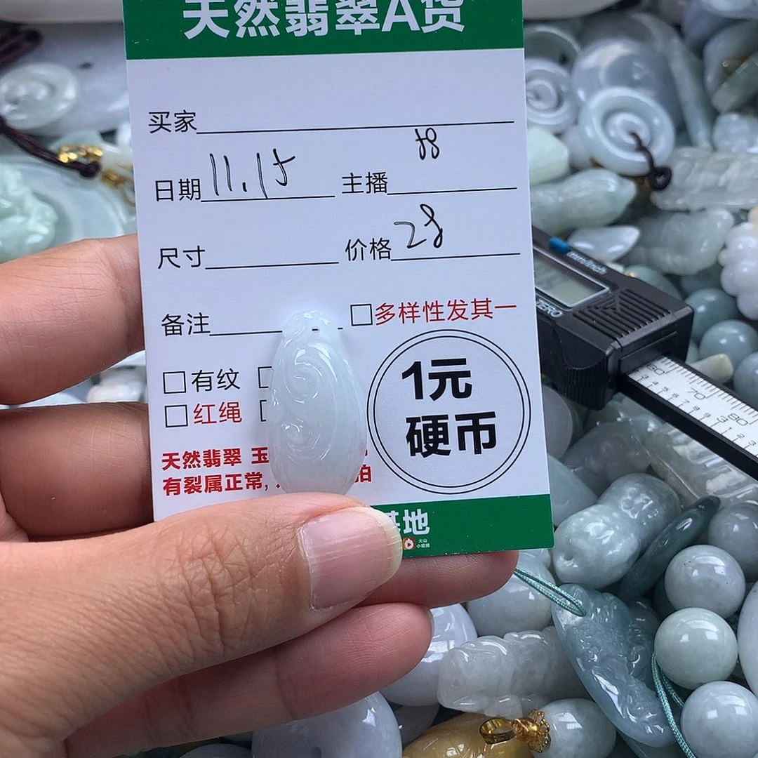 翡翠未镶嵌吊坠(不含链)