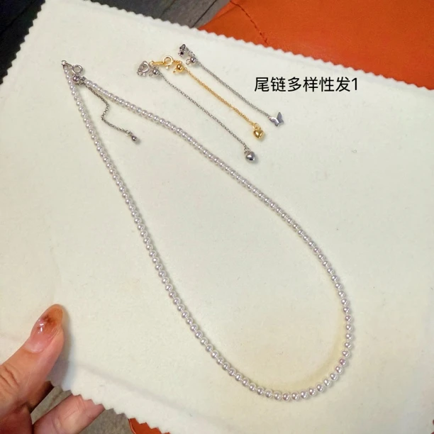 高货低漏全部扫光｜淡水小米珠S925银珍珠项链3～5mm 尾链多样性发1