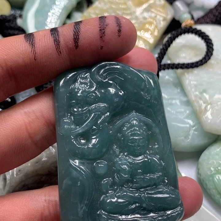 颈饰未镶嵌翡翠保真天然a货翡翠