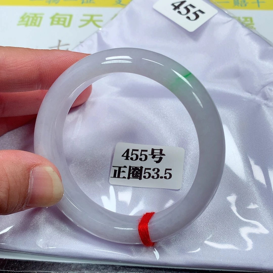 【闪购商品】翡翠手镯未镶嵌小***周455号