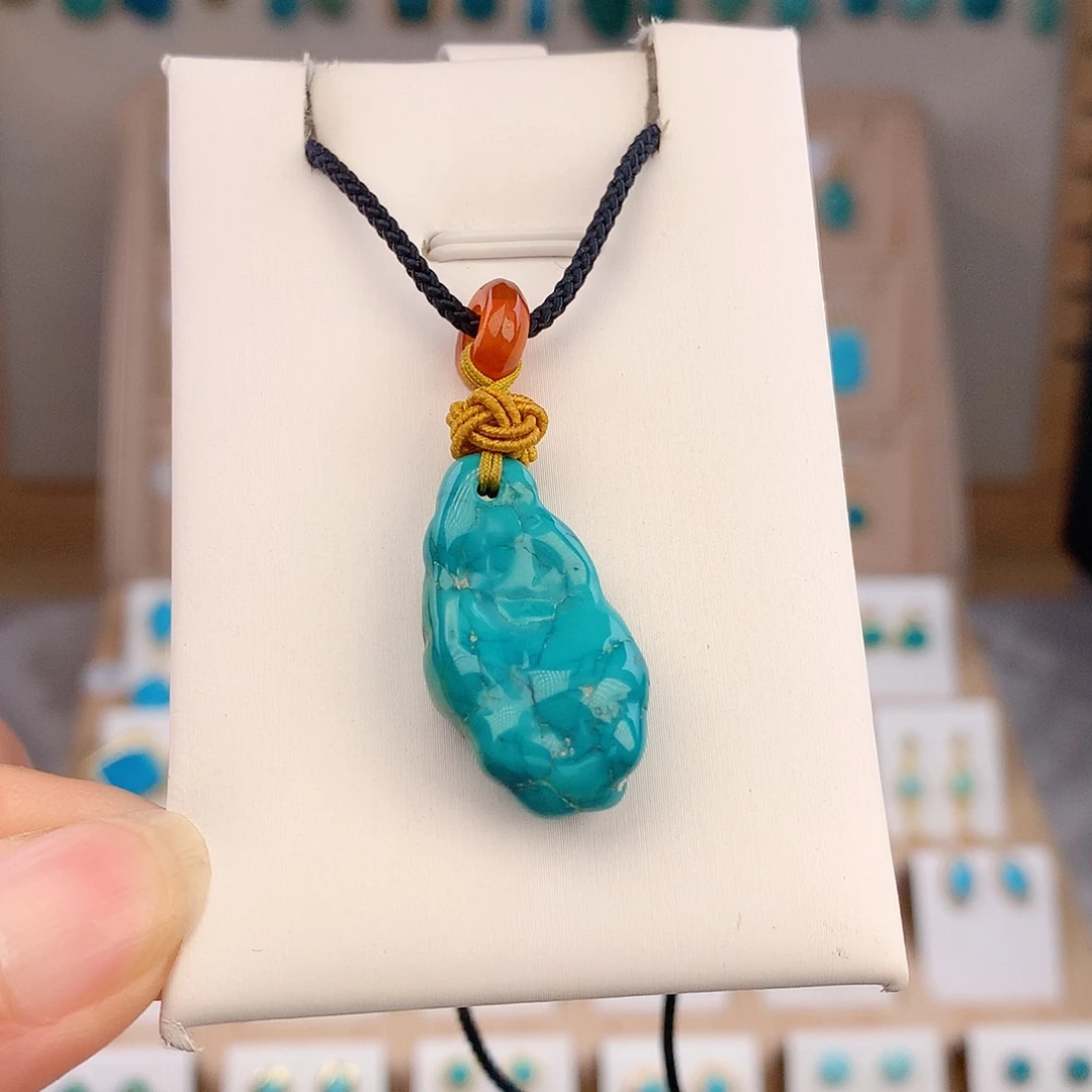 绿松石未镶嵌项链