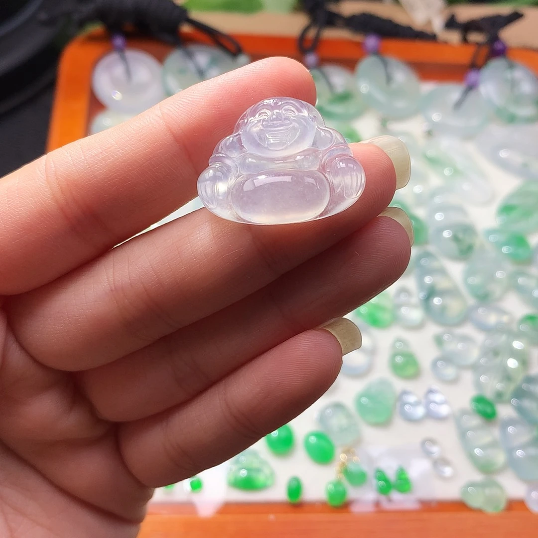 翡翠未镶嵌吊坠(不含链)佛公