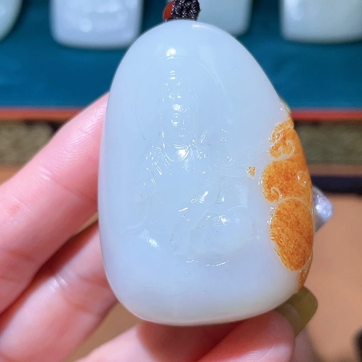 国***头颈饰未镶嵌和田玉