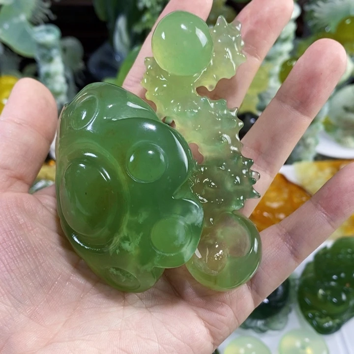 未镶嵌岫玉手把件