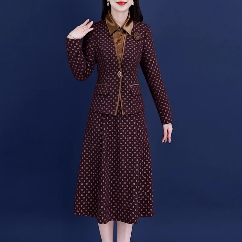 【可蓓儿】小香风连衣裙2025春季新款轻气质高级感小个子时尚妈妈装