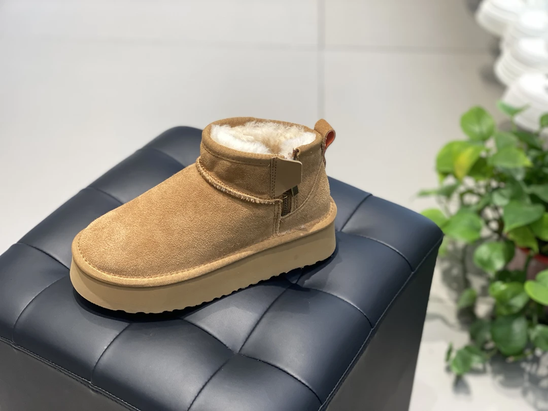 ZSWD2025侧拉链一脚蹬雪地靴8654