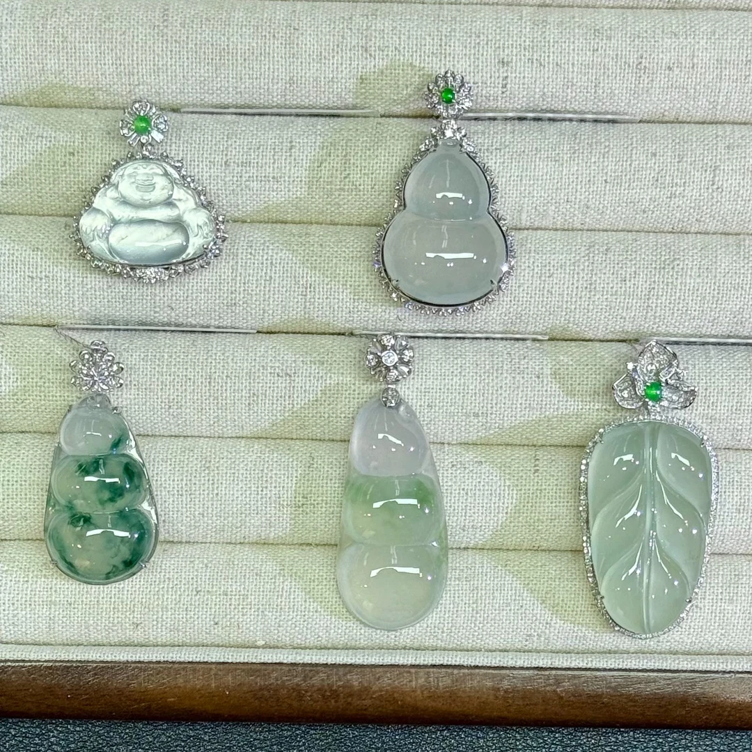 翡翠吊坠1件-18K金-多样性发货只发一件-BB16-BK|CXQ21