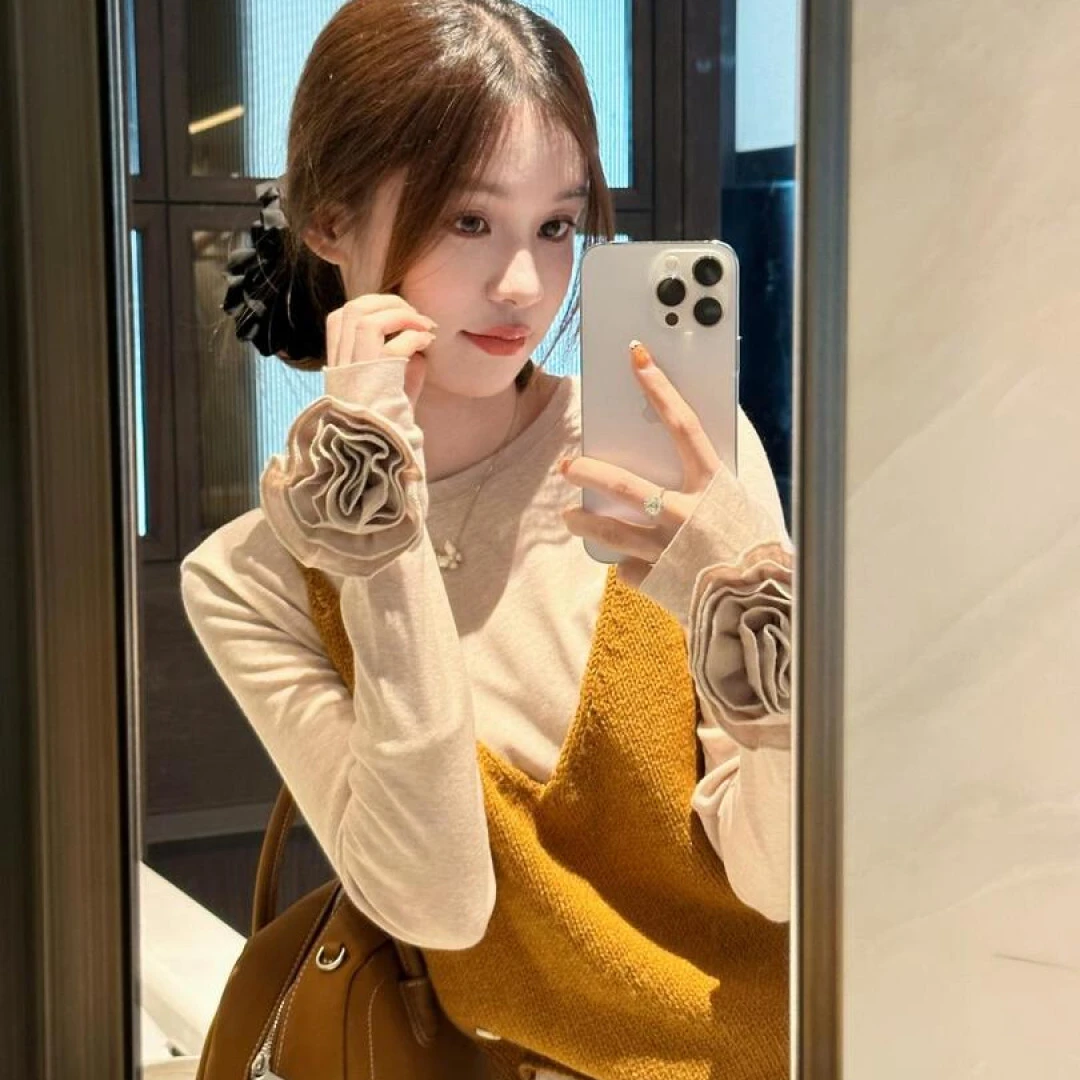 针织衫女秋冬2025新款小个子穿搭吊带高级感叠穿上衣两件套装毛衣