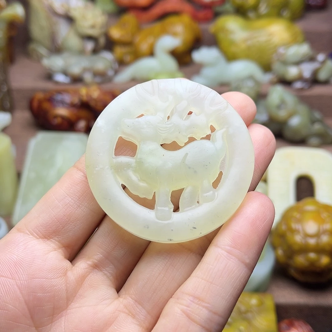 白玉菩提吊坠183。。