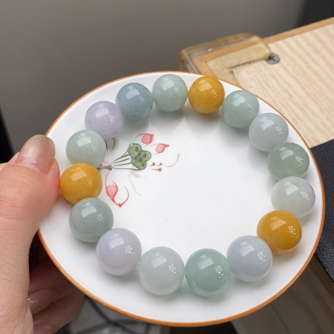 翡翠未镶嵌手链翡翠d62卡13.3