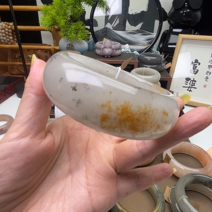 可***乐合金手镯石英岩玉