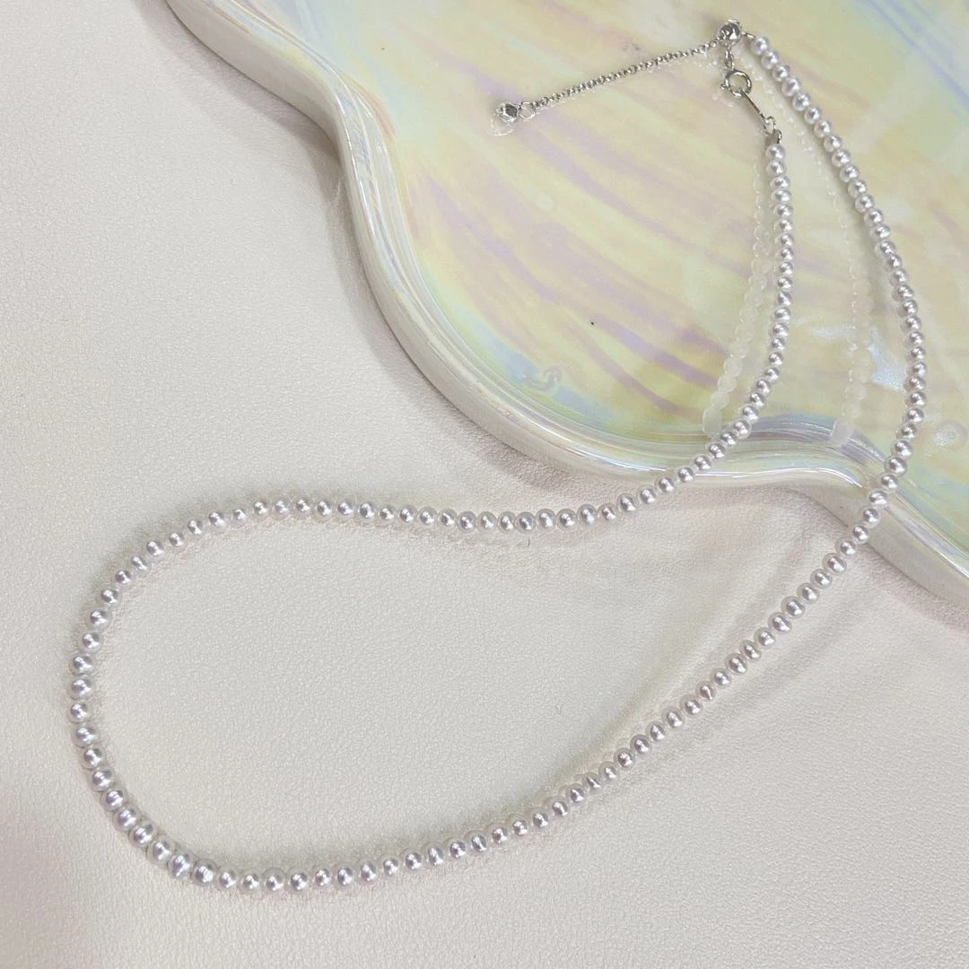 【星浩好物】淡水珍珠女项链-QT27H398【多样性发一件】2mm+