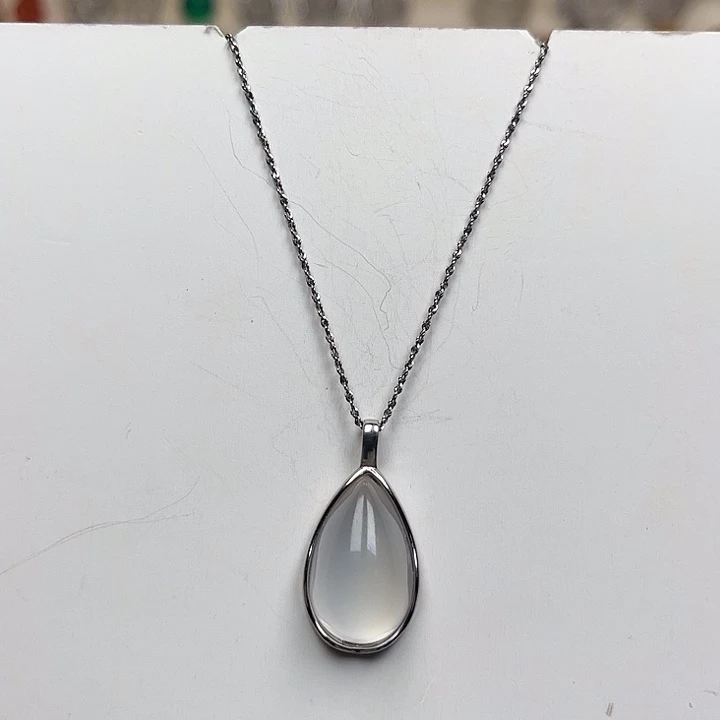 玛瑙/玉髓银S925镶嵌颈饰