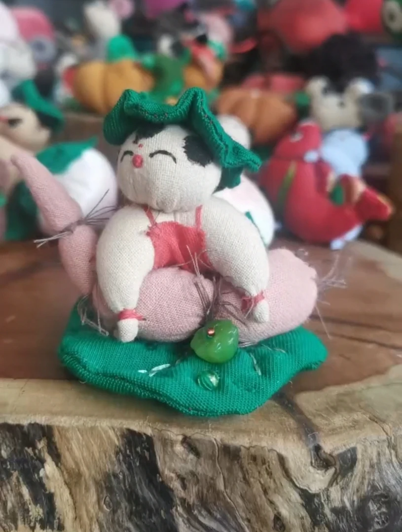六个莲藕娃娃的布料送图纸，不是材料包，不退换