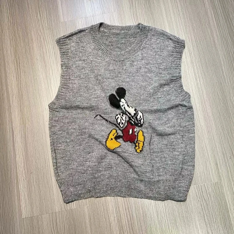 （奔跑米琪）背心套头针织衫无袖春季轻奢时尚毛衣马甲上衣毛衫