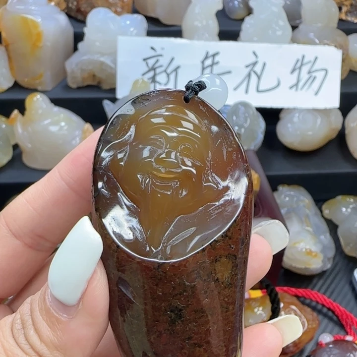 玛瑙/玉髓合金手把件