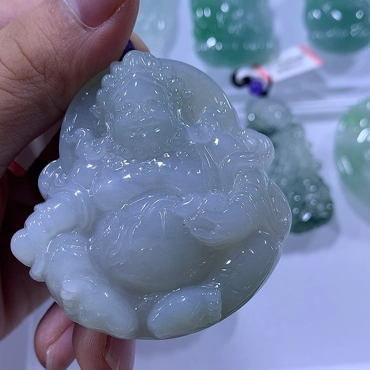 翡翠未镶嵌颈饰天然翡翠A货吊坠