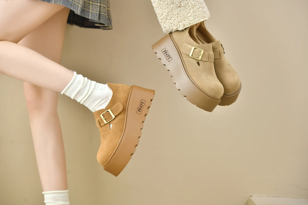 【森与暮白】单里7cm厚底超轻踩屎感勃肯女鞋