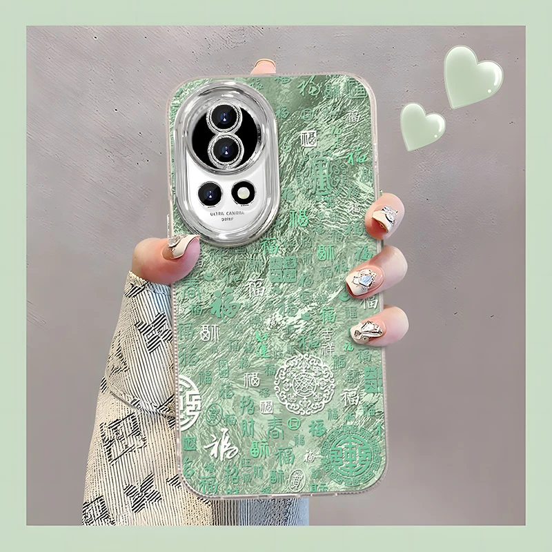 适用于【华为】Nova13/Nova12创意百福图时尚高级感精孔手机壳