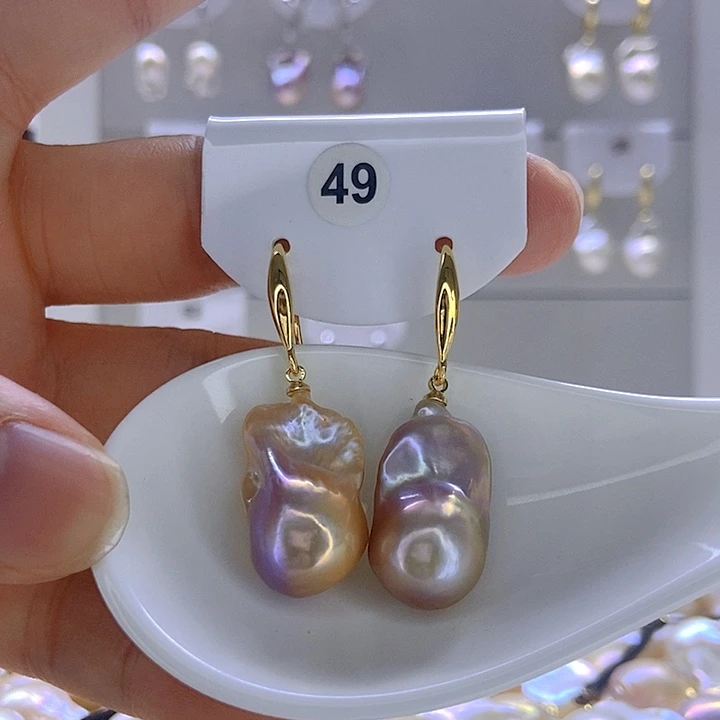 银S925镶嵌淡水珍珠颈饰49