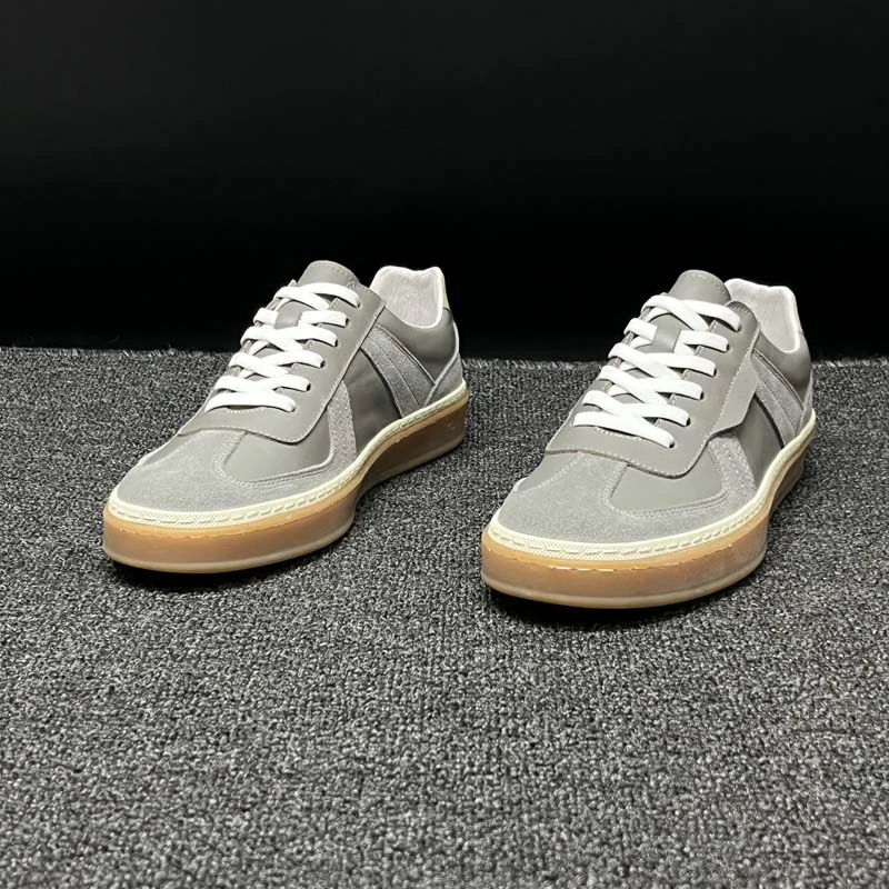 2025意大利春季新款德训鞋休闲鞋软底时尚百搭透气头层牛皮板鞋