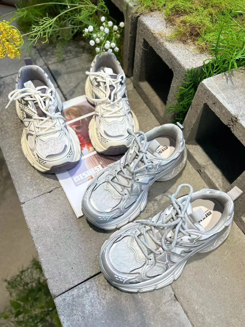 女款网面鞋潮流夏季时尚休闲鞋欧美风透气厚底单网