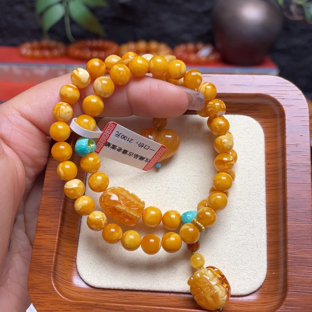 蜜蜡未镶嵌手链手串