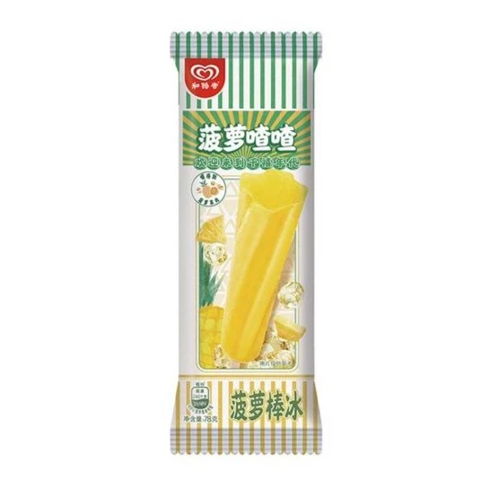 【3支】和路雪菠萝喳喳菠萝棒冰78g