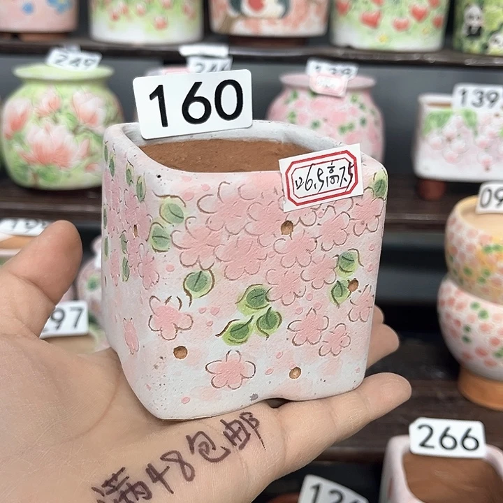 微瑕手工制作多肉花盆