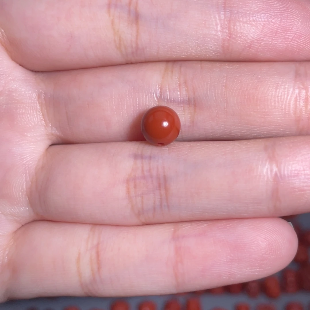 南红玛瑙未镶嵌瓦西圆珠7.1mm