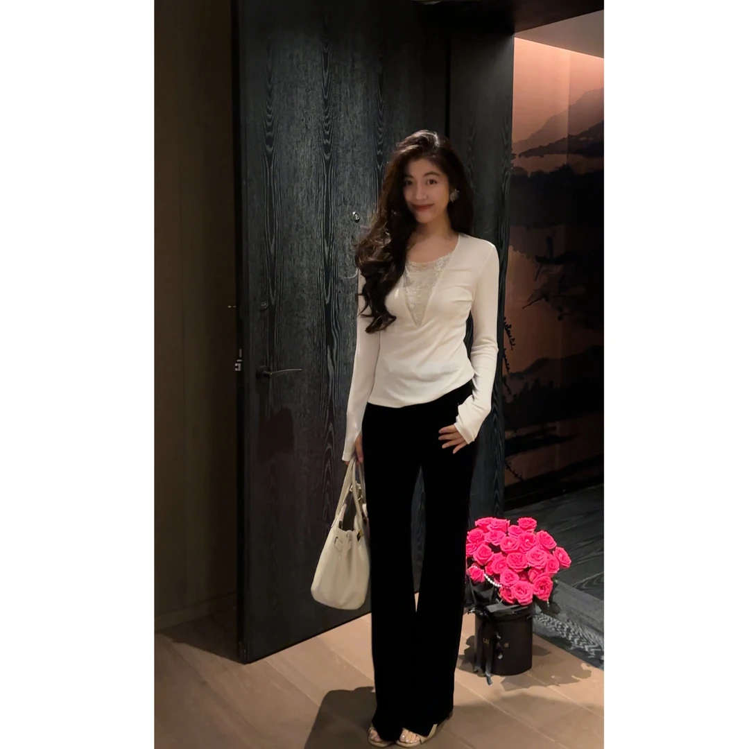 【N·COU】25秋新款【冬季链歌】法式V领镂空链条长袖唐装上衣DY23123