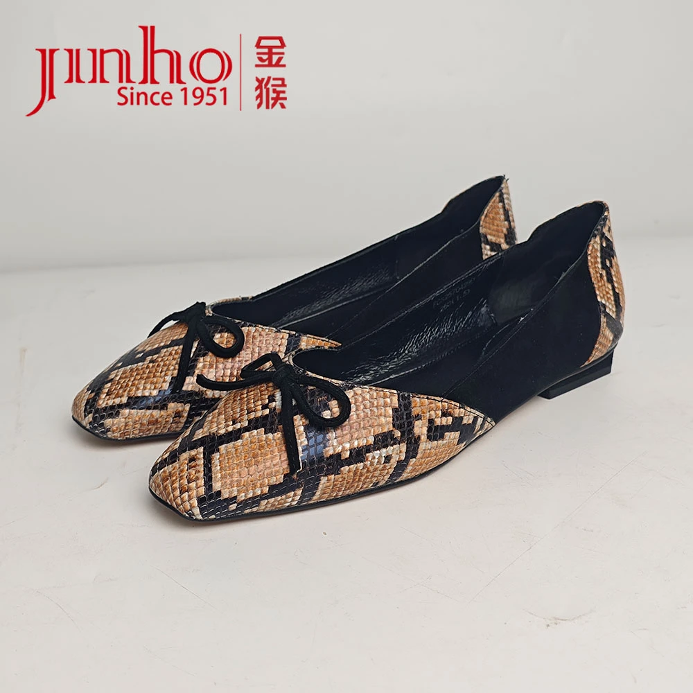 Jinho/金猴【微瑕，介意勿拍】浅口舒适平底鞋百搭时尚女鞋570429D