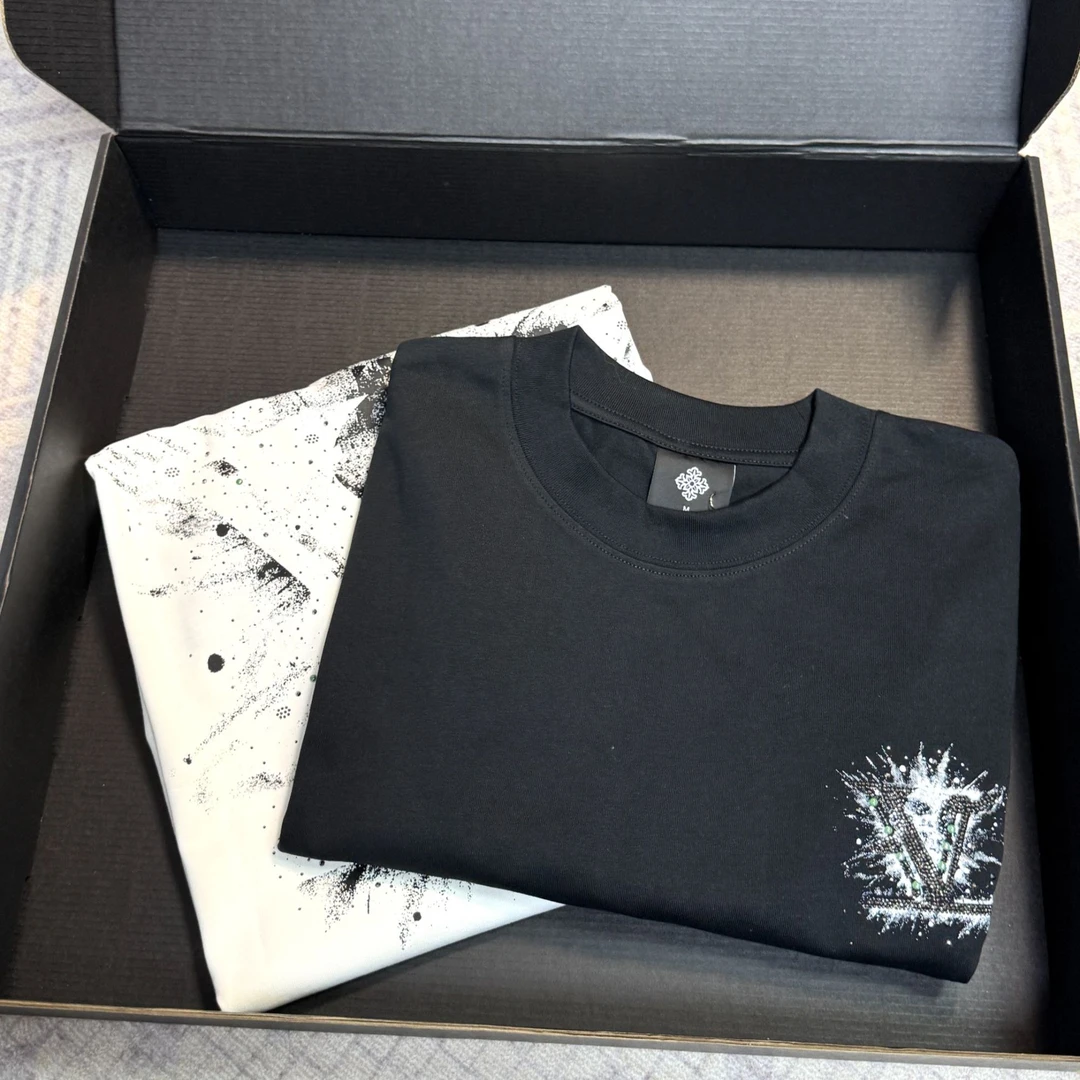 （满钻老登）2025欧版纯棉百搭夏季T恤男女同款