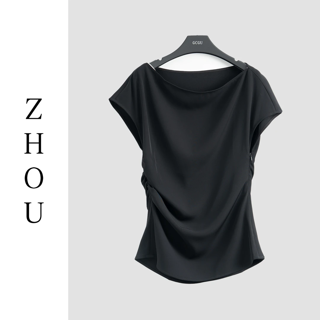 黑色短袖T恤-21406