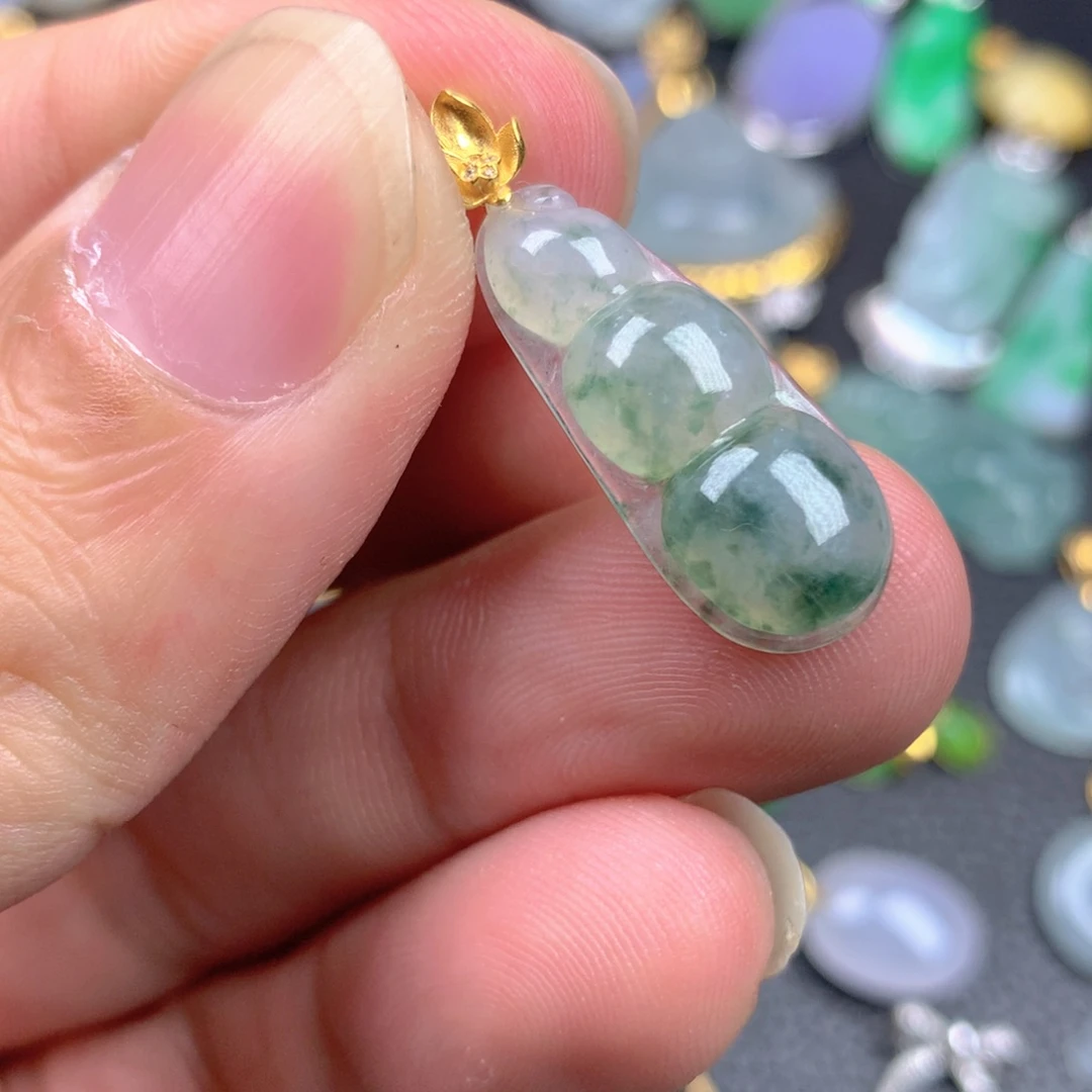 【闪购商品】翡翠18K金镶嵌颈饰翡翠