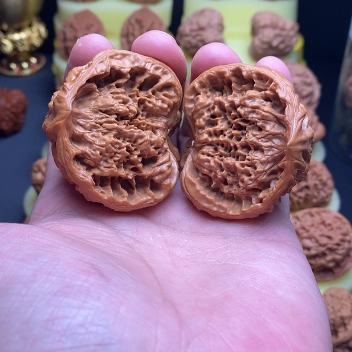 把件文玩核桃48➕蛇头聚宝盆