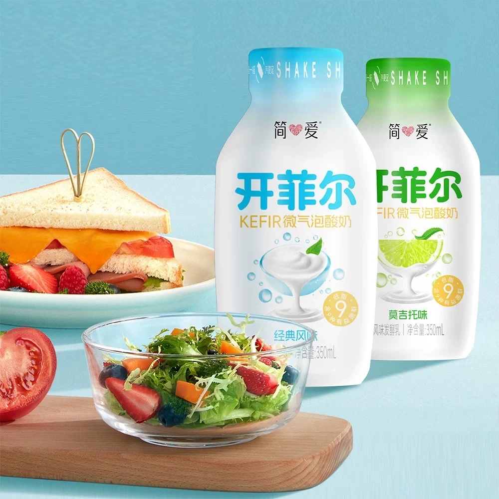 【25.7.4到期】冷藏乳品 简爱开菲尔风味发酵乳350ml*8气泡酸奶