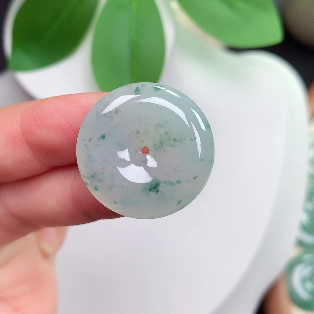 颈饰未镶嵌翡翠平安扣 24x5.2mm