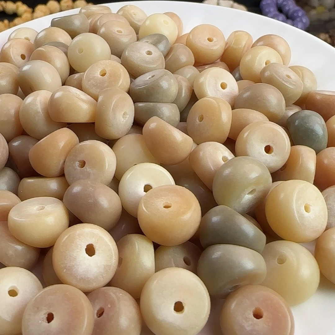 菩提根/象牙果手串微瑕疵卡14雪花蒜瓣100颗处理