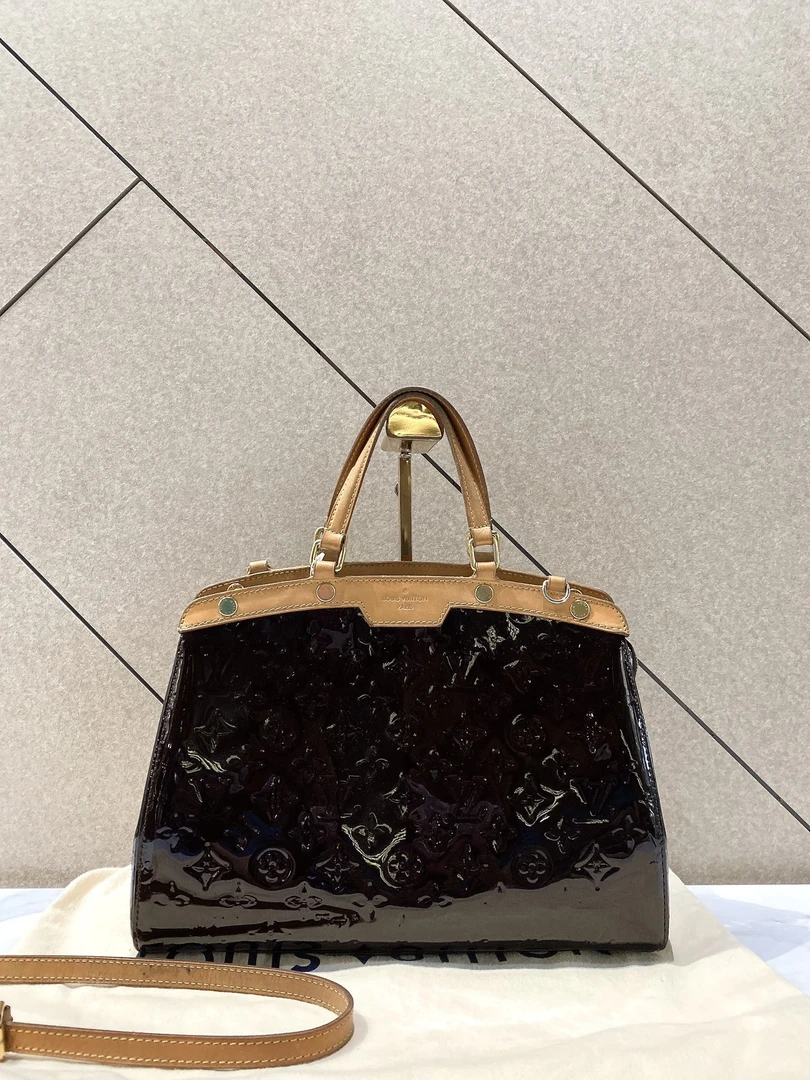 95新 LouisVuitton/路易威登 帝爵鹏哥直播专享车厘子漆皮医生包