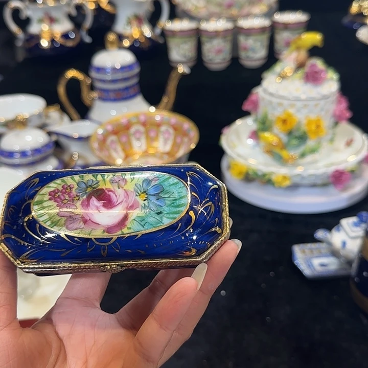 瓷片手绘首饰盒1111111